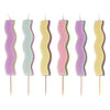 PASTEL WAVE CANDLES [SET OF 6]