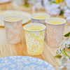 SPRING FLORAL PAPER CUPS