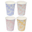 SPRING FLORAL PAPER CUPS