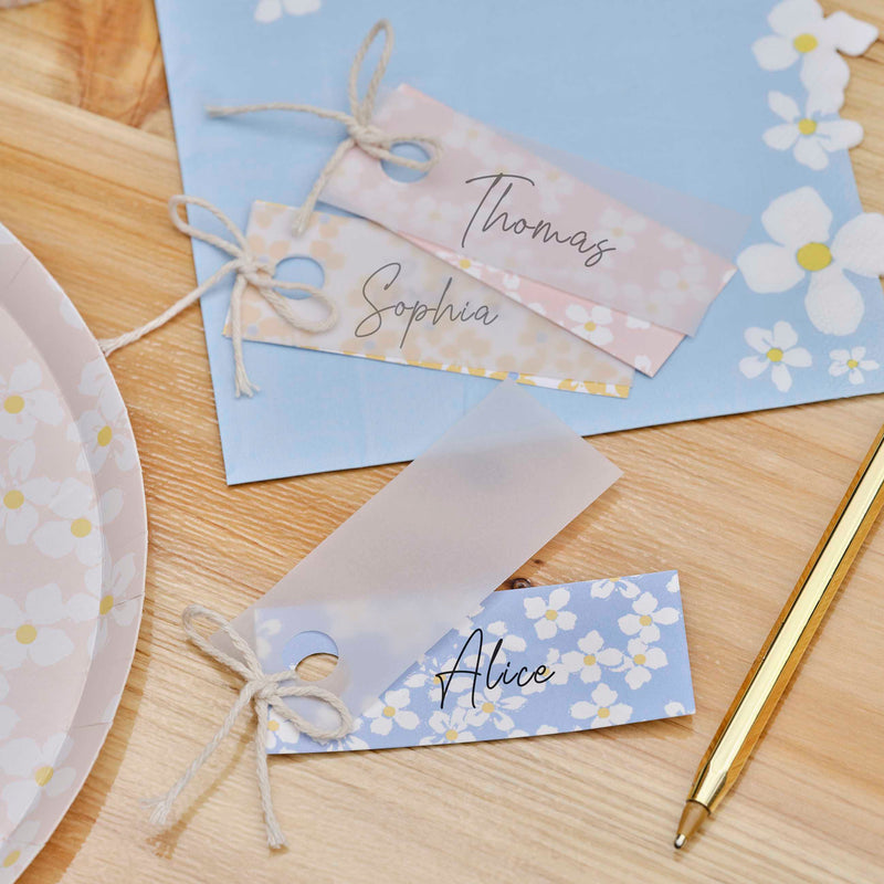 FLORAL PLACE CARDS